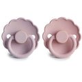Daisy latex pacifier pink / soft lilac