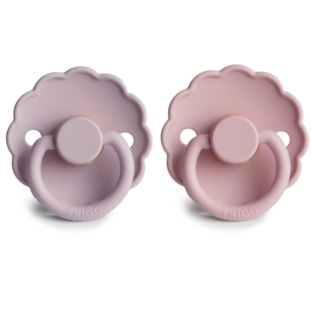 Daisy latex pacifier pink / soft lilac