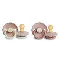 Daisy latex pacifier blush night / biscuit
